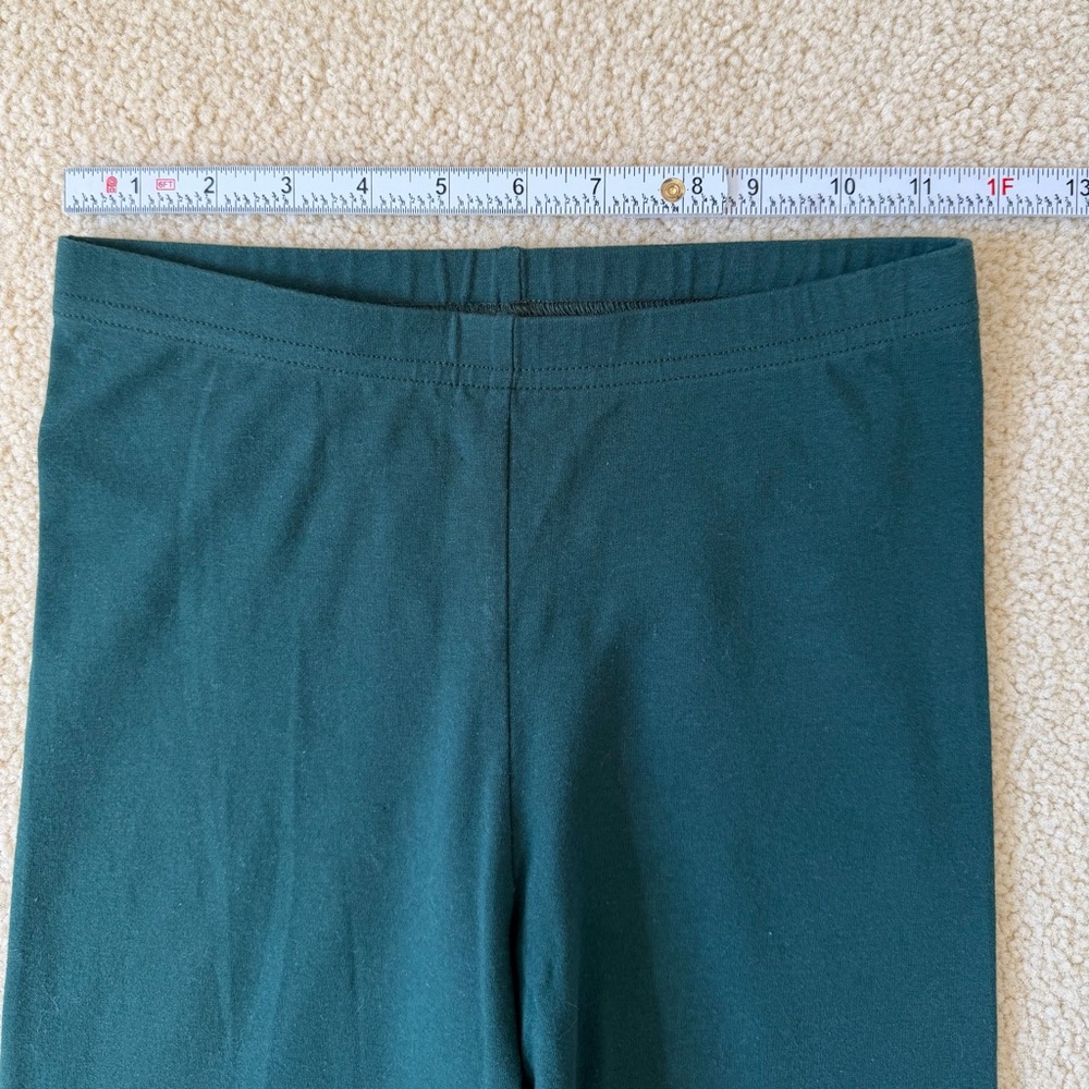 Dark Green American Apparel Cotton Stretch Leggings - Picture 4 of 8